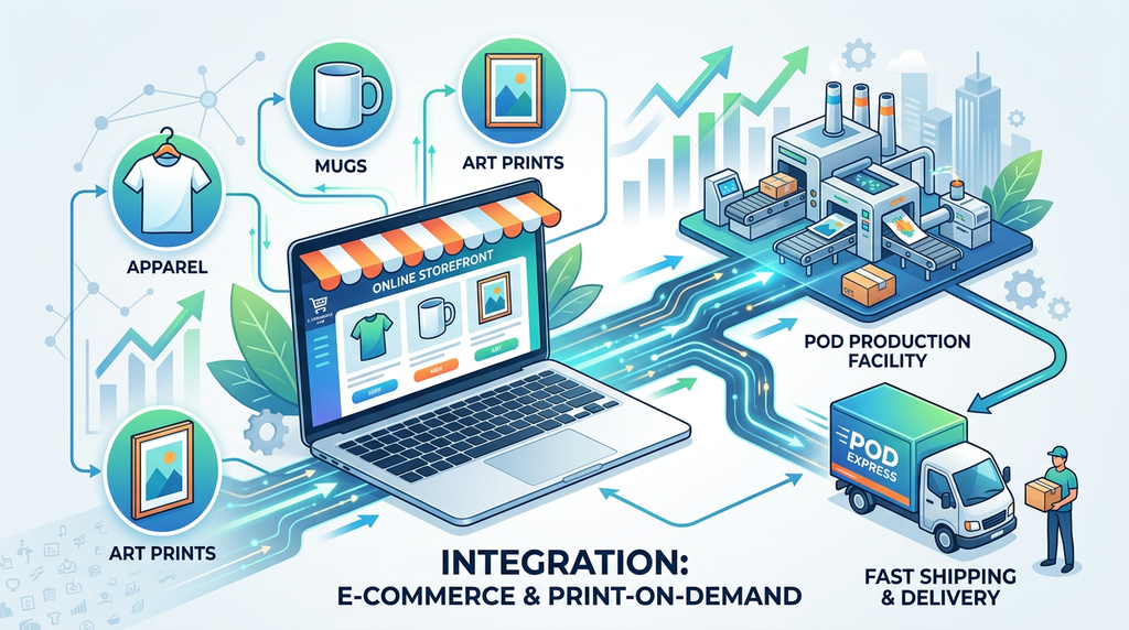 Integrating Print-on-Demand Services with E-Commerce