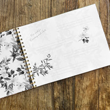 Black ink guest book- wholesale printing for designers