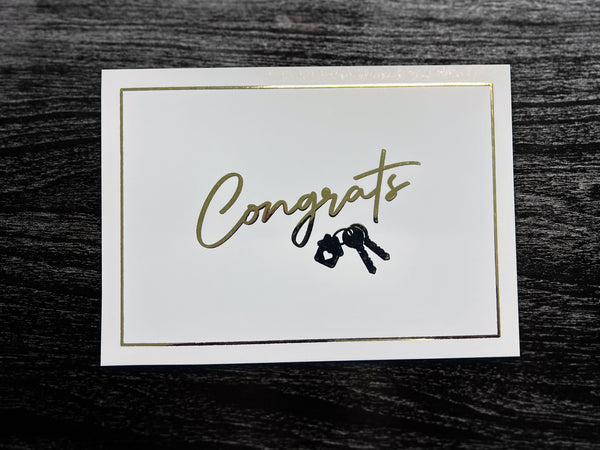 A2 Foldover Card with Metallic / Foil Elevated Ink