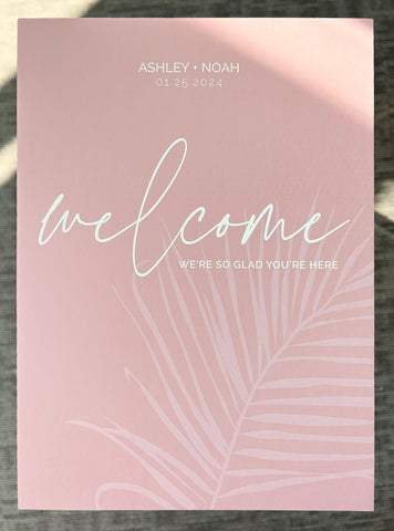 18 x 24 Rigid Sign for Wedding or Event