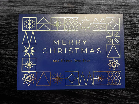 A7 Flat Card with Metallic/Foil Elevated Ink - Digital Foil