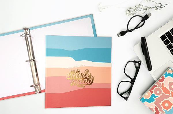 Custom Printed Binder with 8.5 x 11 Custom Color Ink pages