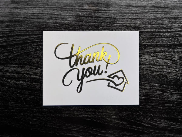 A2 Foldover Card with Metallic / Foil Elevated Ink