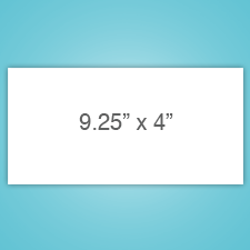 #10 flat card for mailers and invitations