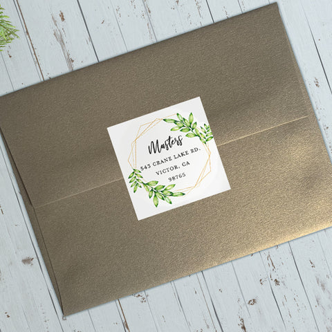 2.5" square sticker with customized design