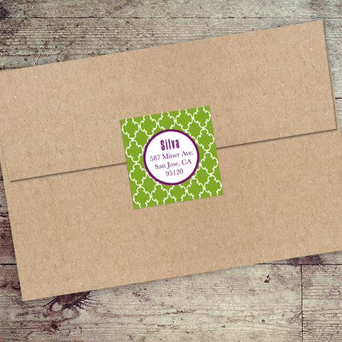 2" square sticker with customized design