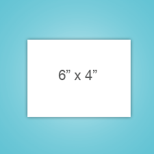 4 x 5 postcard with your custom design