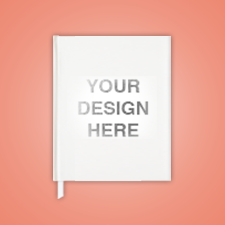 Case Bound Book with silver foil