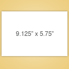 A10 Flat card with your uploaded design