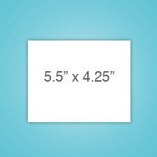 A2 Flat card with your uploaded design