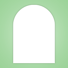 A7 Die cut Arch Card with your uploaded design