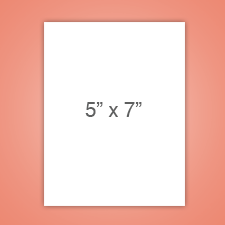 A7 Flat card with your uploaded design