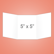 Trifold A7 card