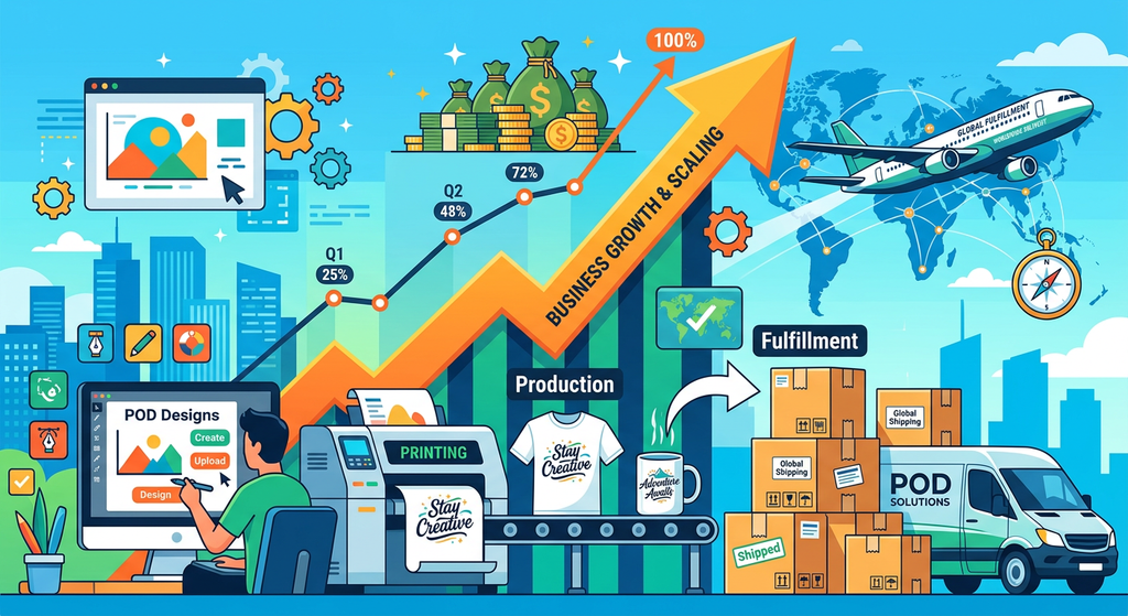 Scaling Your Business with Print-on-Demand and Fulfillment