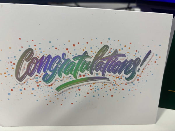 A7 Foldover Card with Elevated Ink - Digital Foil Flat Cards StationeryHQ