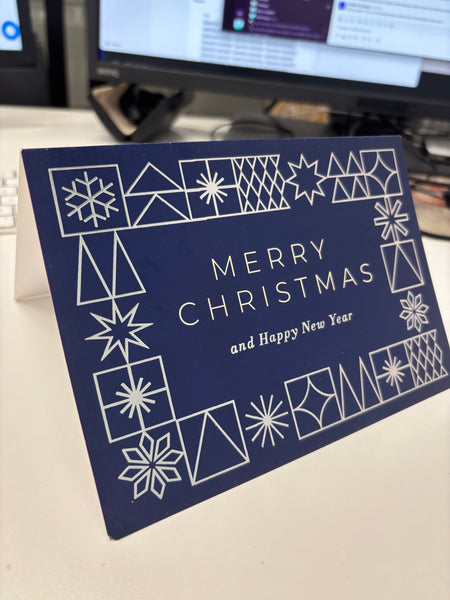 A7 Foldover Card with Elevated Ink - Digital Foil