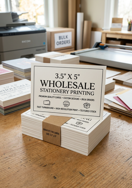 3.5" X 5" Card wholesale stationery printing"
