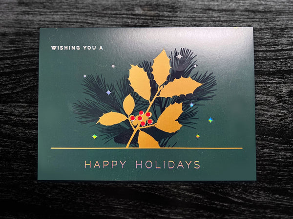 A2 Foldover Card with Metallic / Foil Elevated Ink
