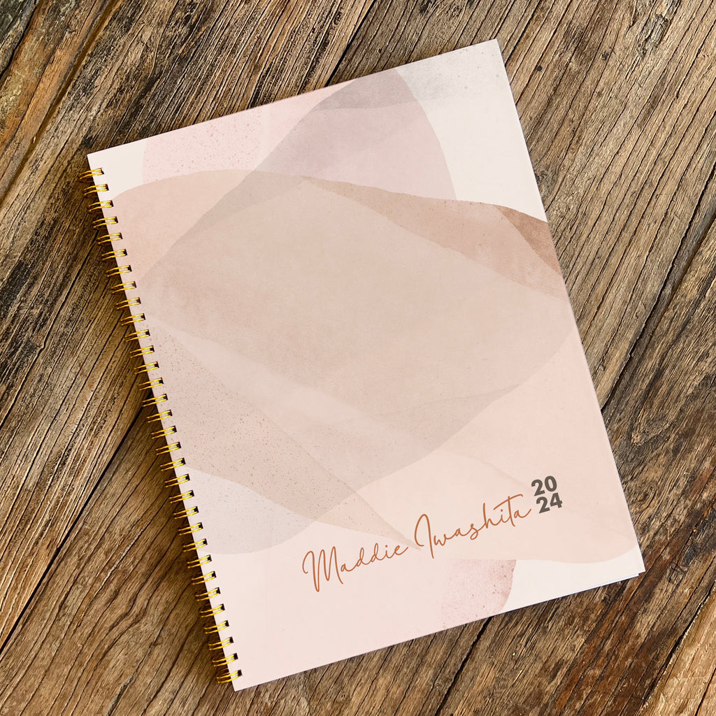 Hard Cover Planner, wire-o 8.5 x 11 Portrait, COLOR pages