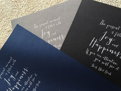 Wholesale Premium Colored Cover Foil Stamped A2 Card
