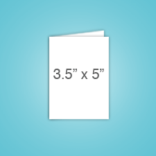 3.5 x 5 folded card