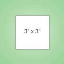 3" x 3" Flat Card