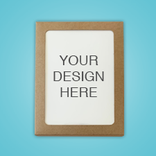 Boxed A2 Flat Card with your uploaded design