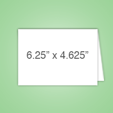 A6 Folded card with your uploaded design