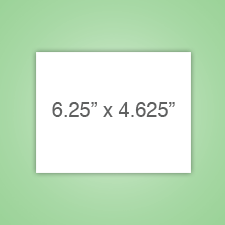 A6 Flat card with your uploaded design