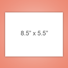 Double Sided A9 Variable Data Card