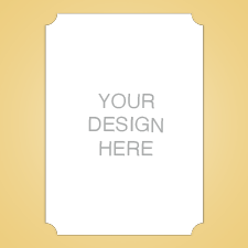 A7 Gallery Die Cut card with your uploaded design