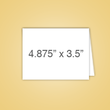Foil Stamped 4 Bar Foldover Card - Wholesale wedding invites
