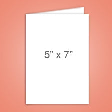 Foil Stamped A7 Foldover Card - (NO PRINT) - wholesale