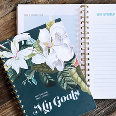 6.5 x 9 Hardcover Planner, custom COLOR inside pages