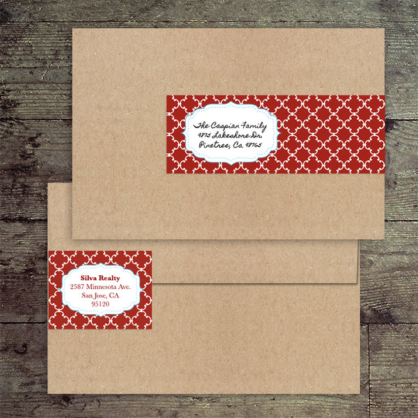 8" x 2" Envelope Wrap Label